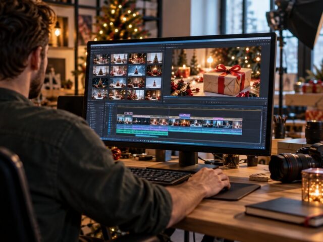 Can one Christmas shoot give us a month of social media videos?