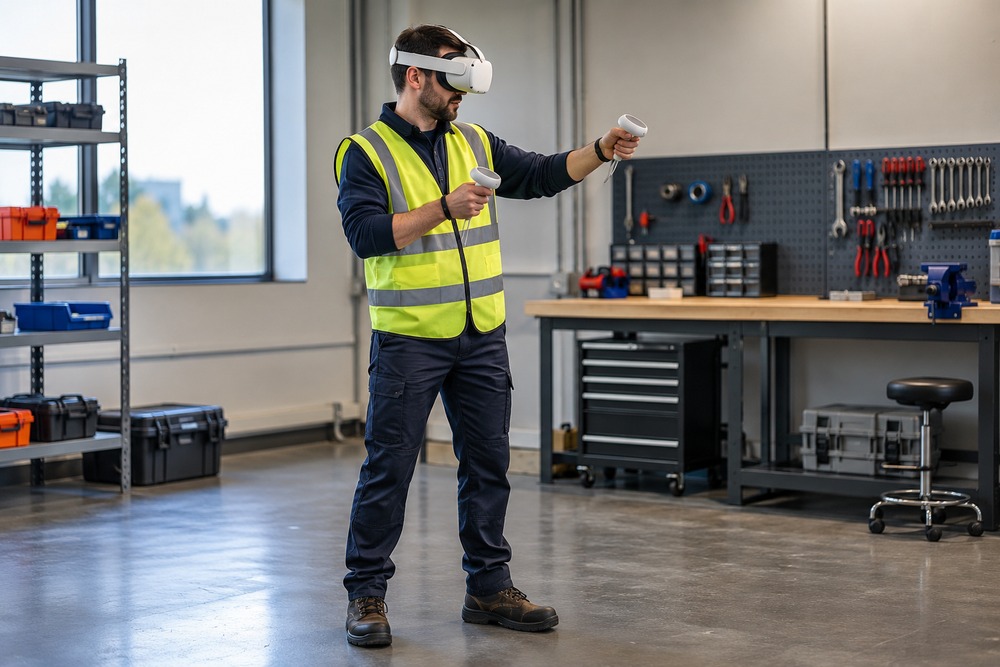 Can VR add training for lone workers who rarely meet their trainer?