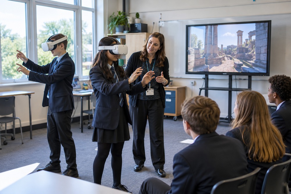 How can teachers connect a VR experience to classroom activities?