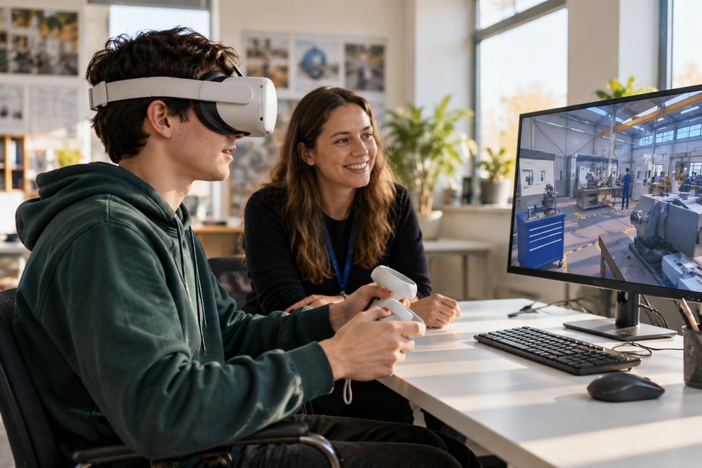 Can VR help students explore careers before choosing a course?