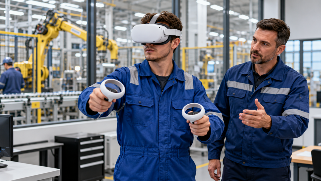 Can VR add preparation exercises to technical training?