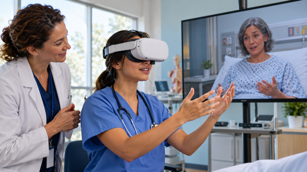 How can trainers check whether skills practised in VR transfer to a real task?